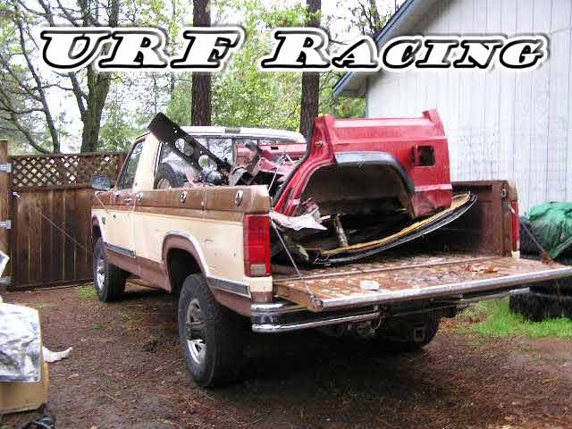 1971 ford pickup. the back of a Ford pickup.